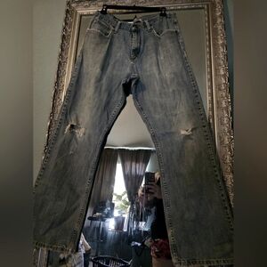 VINTAGE Men's Distressed Blue Jeans